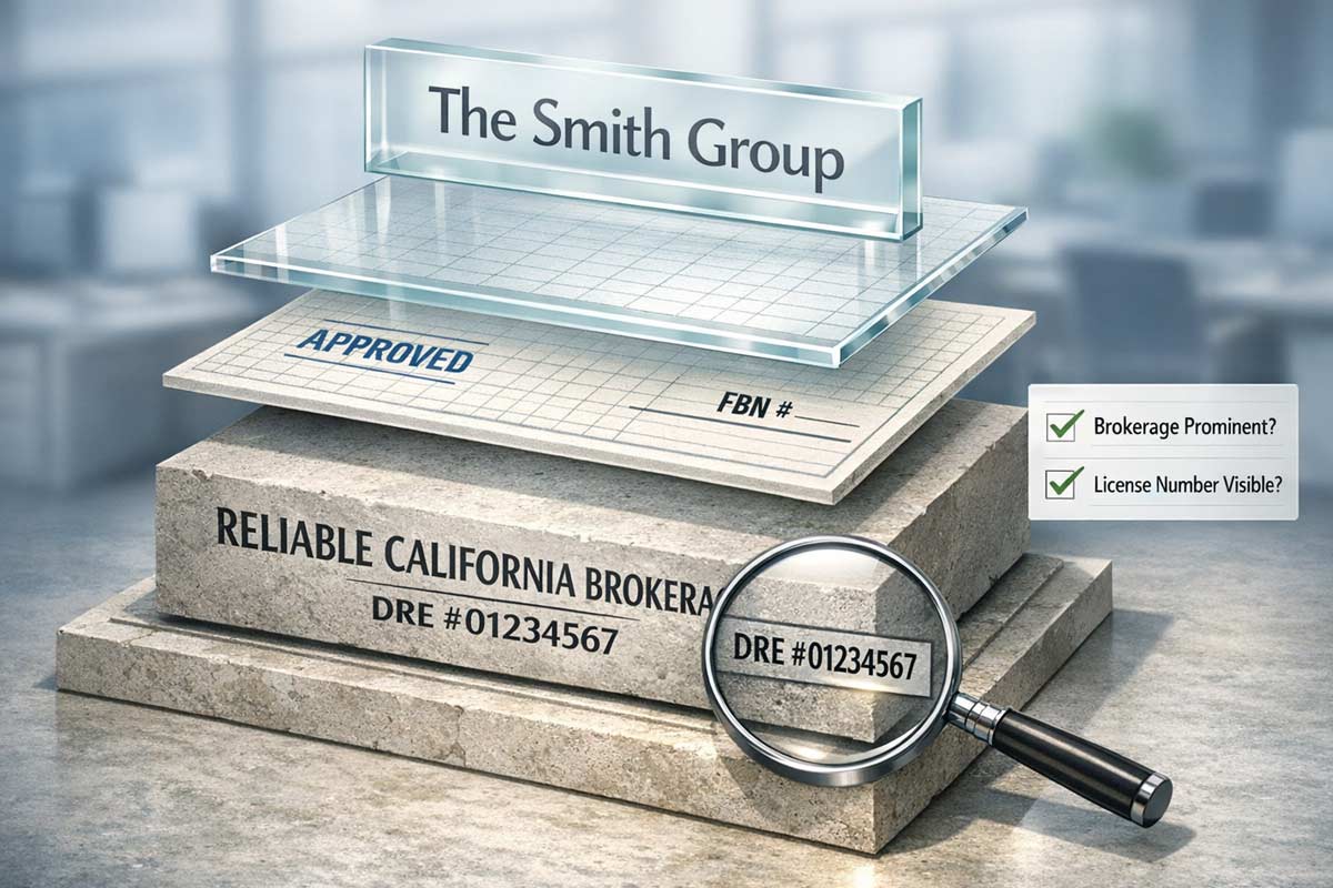 Advertising rules dre real estate