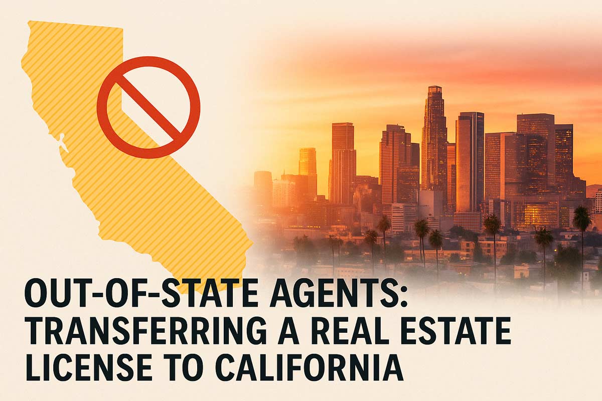 Real estate license out of state
