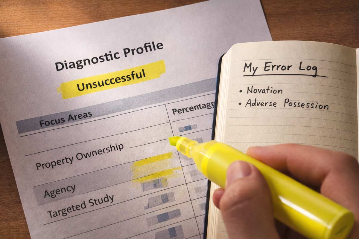 Real estate exam fail