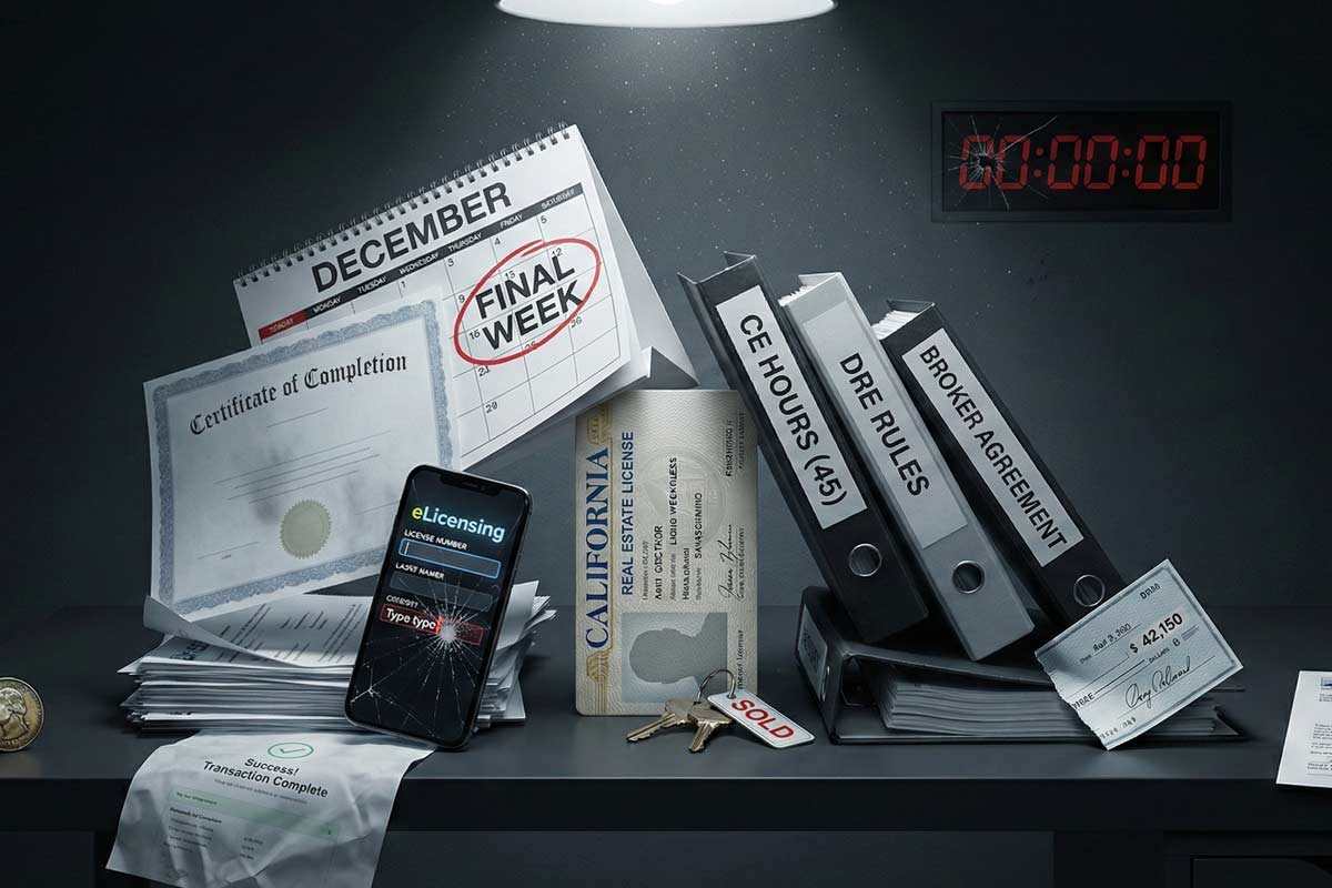 Real estate license renewal mistakes