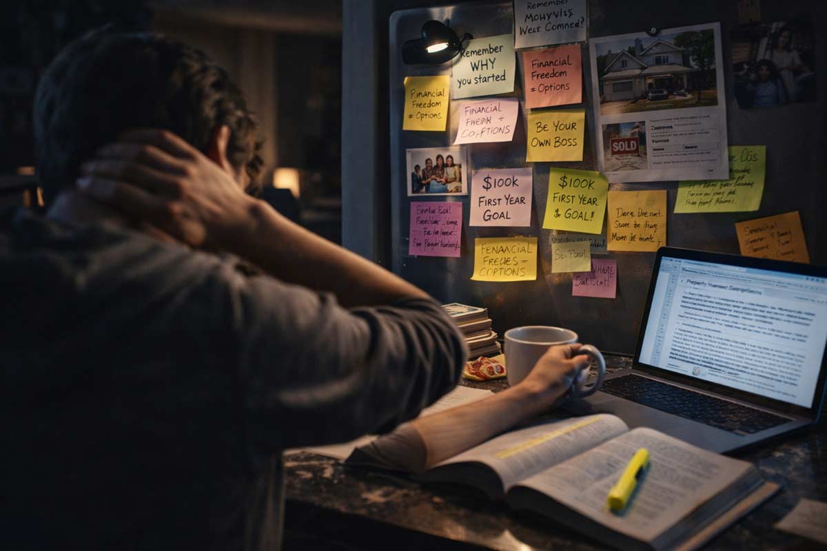 Stay motivated real estate school